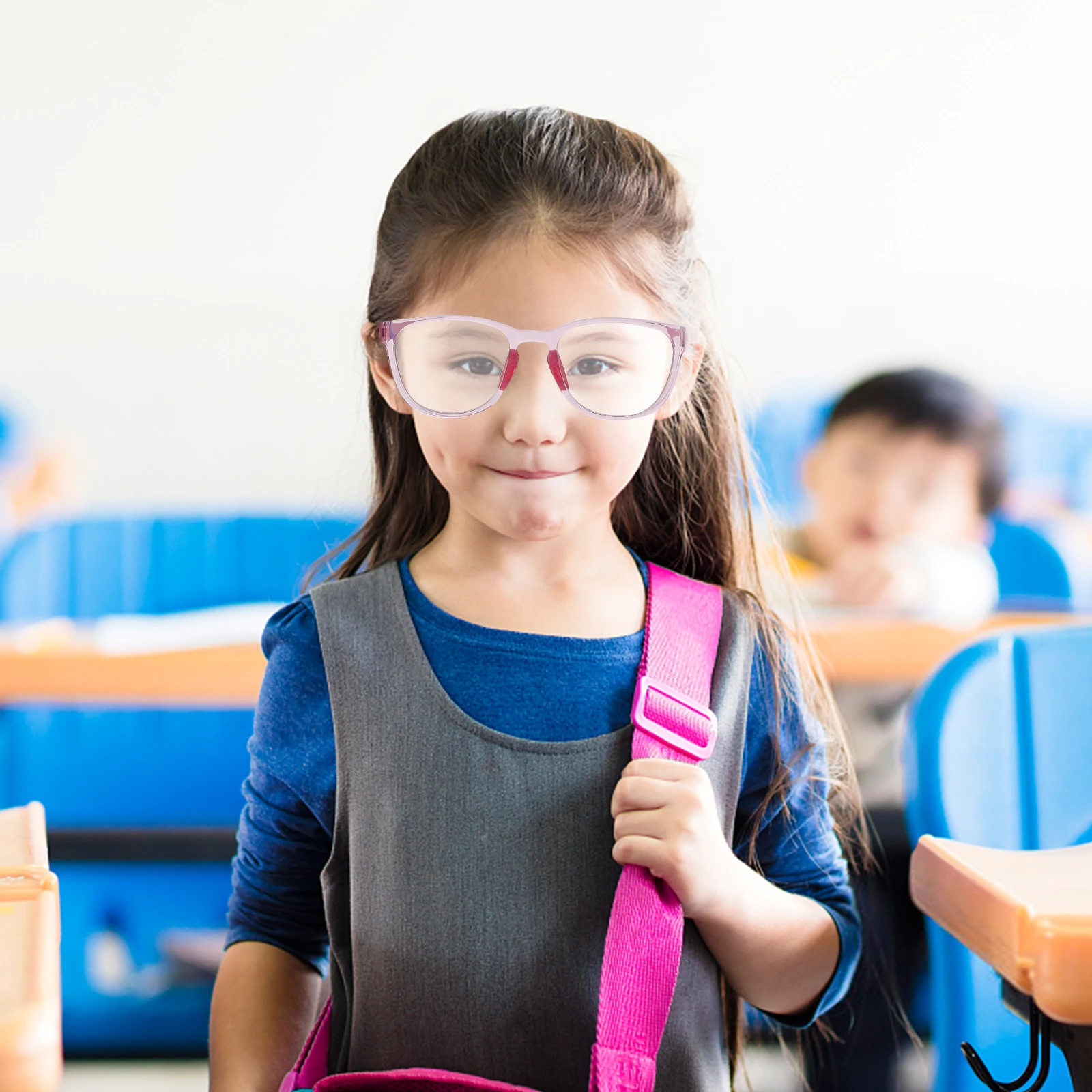 

Portable Kids Eyeglasses Light Foldable Frame UV400 Protection Bright Colors Non deformed Computer Glasses Reading