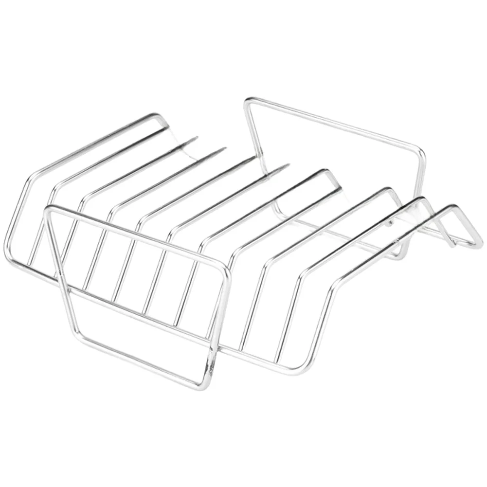 BBQ Grill Rack for Ribs Chicken Steak Lamb Using 304 Stainless Steel Material for Long-Term Grilling Performance