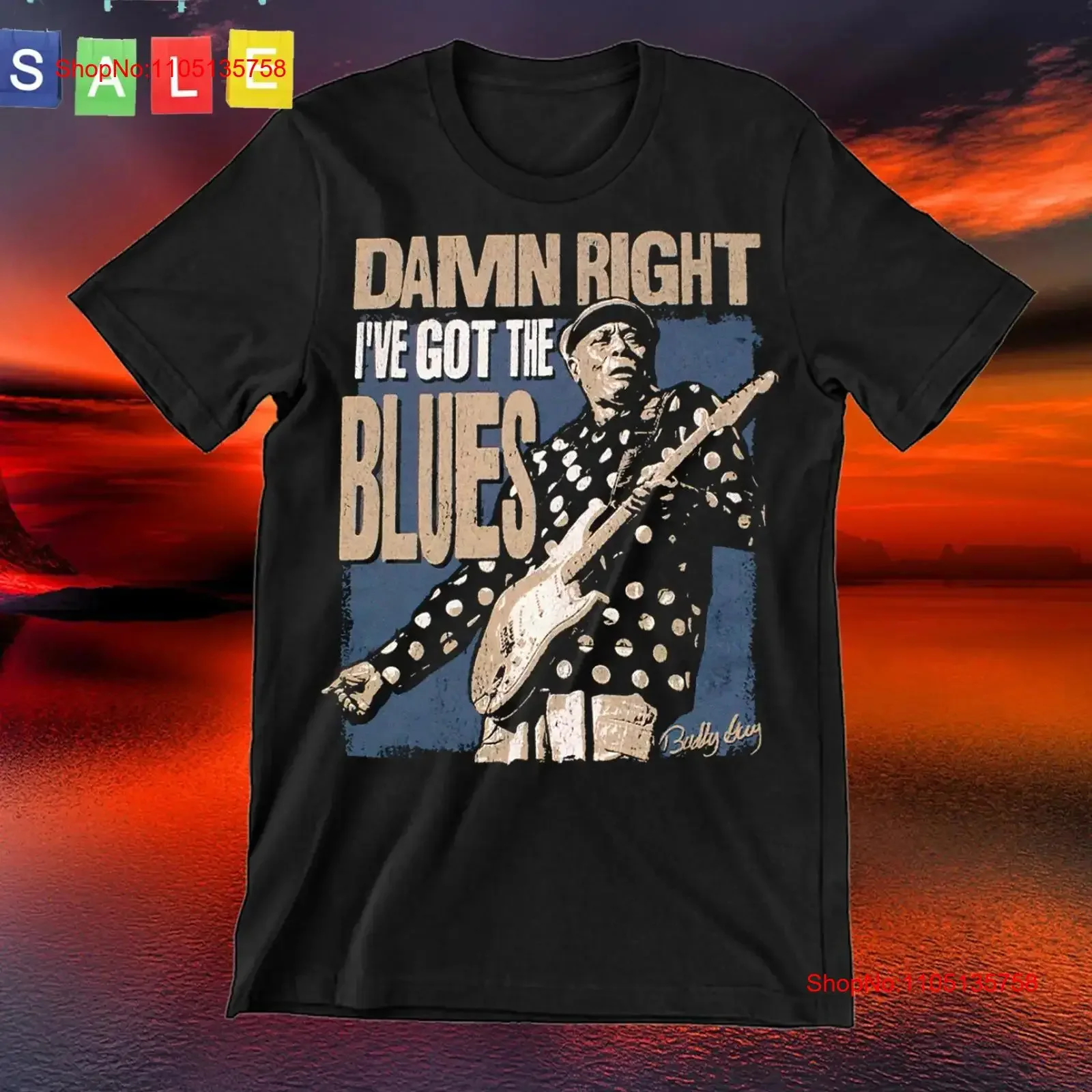 Singer Guiter Buddy Guy T Shirt Black Cotton S 4XL vintage Washed Stylish graphic Top For Everyday Wear Soft Versatile Casual