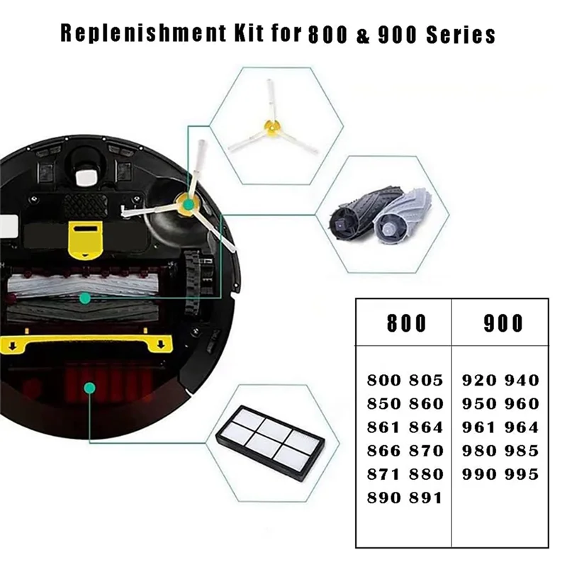 AB43-для Roomba Irobot 800 900 серии 960 980 890 880, аксессуары для щеток, насадки для пылесоса, детали