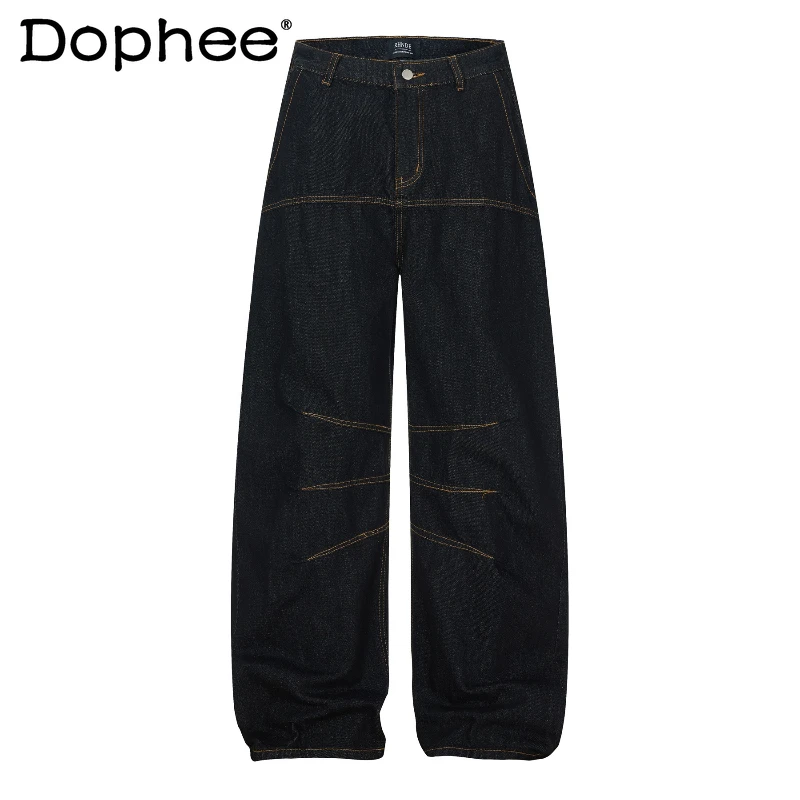 

Модные джинсы унисекс 2026: Новинка весны, трендовые, высококачественные, свободные, комфортные, с изогнутыми штанинами, стильные джинсовые брюки с цветовыми вставками