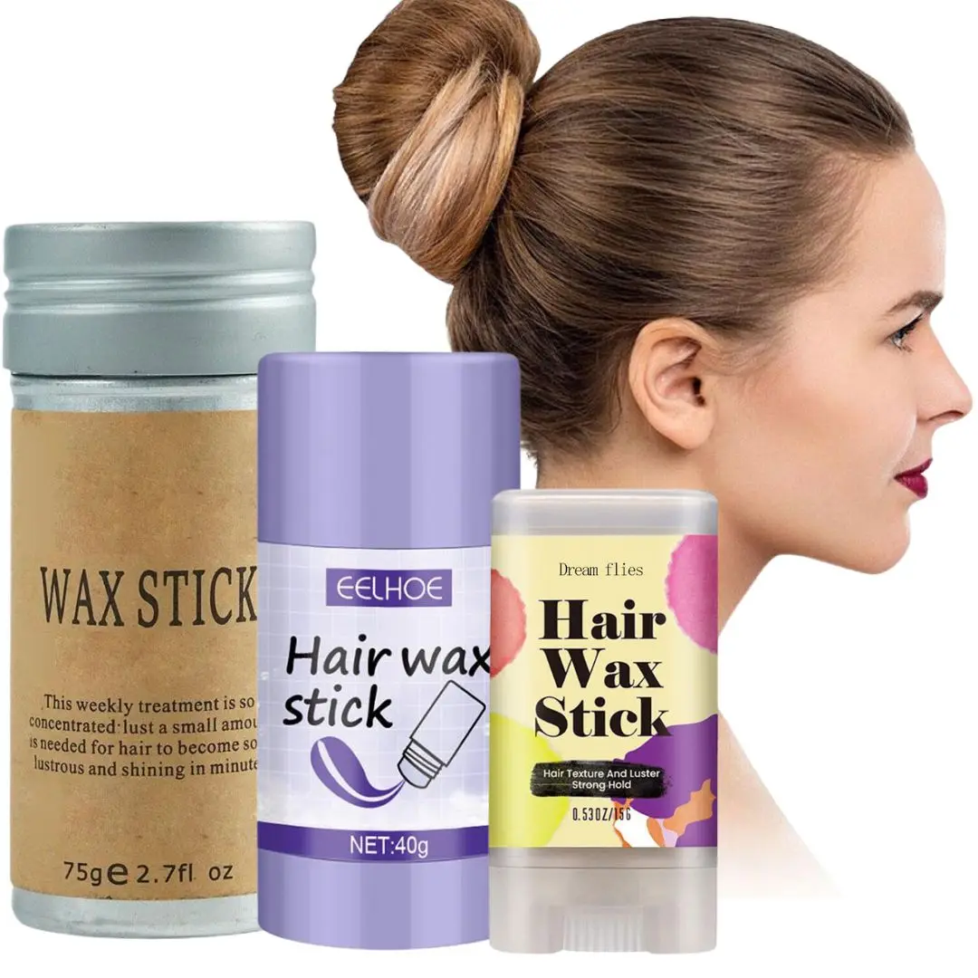 Portable Hair Wax Stick Hair Styling Wax Stick Non-greasy Hair Frizz Fixed Fluffy Children Men And Women Hair Molding Stick