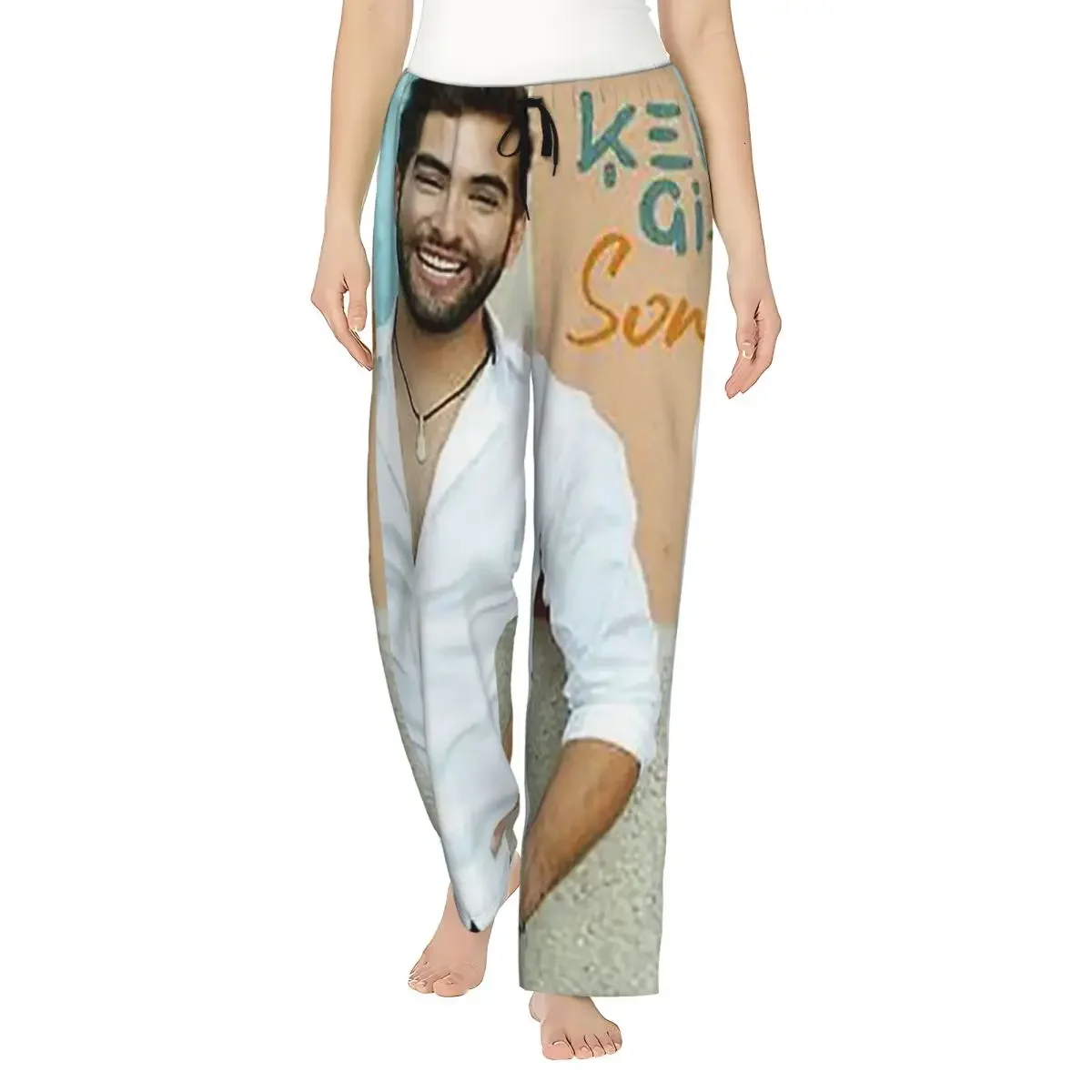 

Custom Kendji Girac Gitano Women Pajama Pants Lounge Sleep Sleepwear Bottoms with Pockets