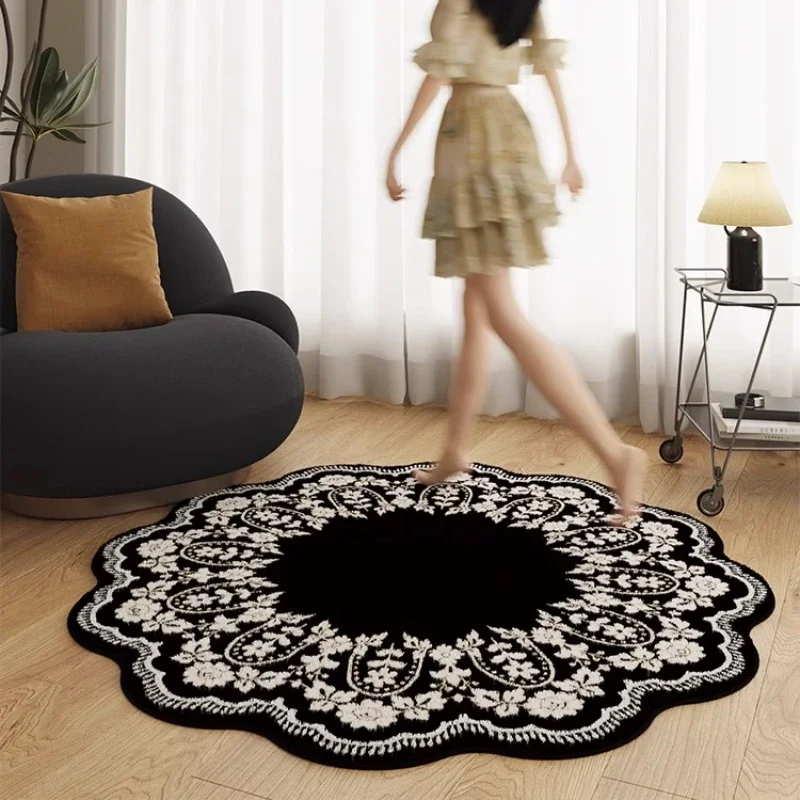 

Irregular Shape Living Room Carpet Fashionable Advanced Printed Rugs Soft Fluffy Bedroom Bedside Cloakroom Mat Alfombra Tapis 러그