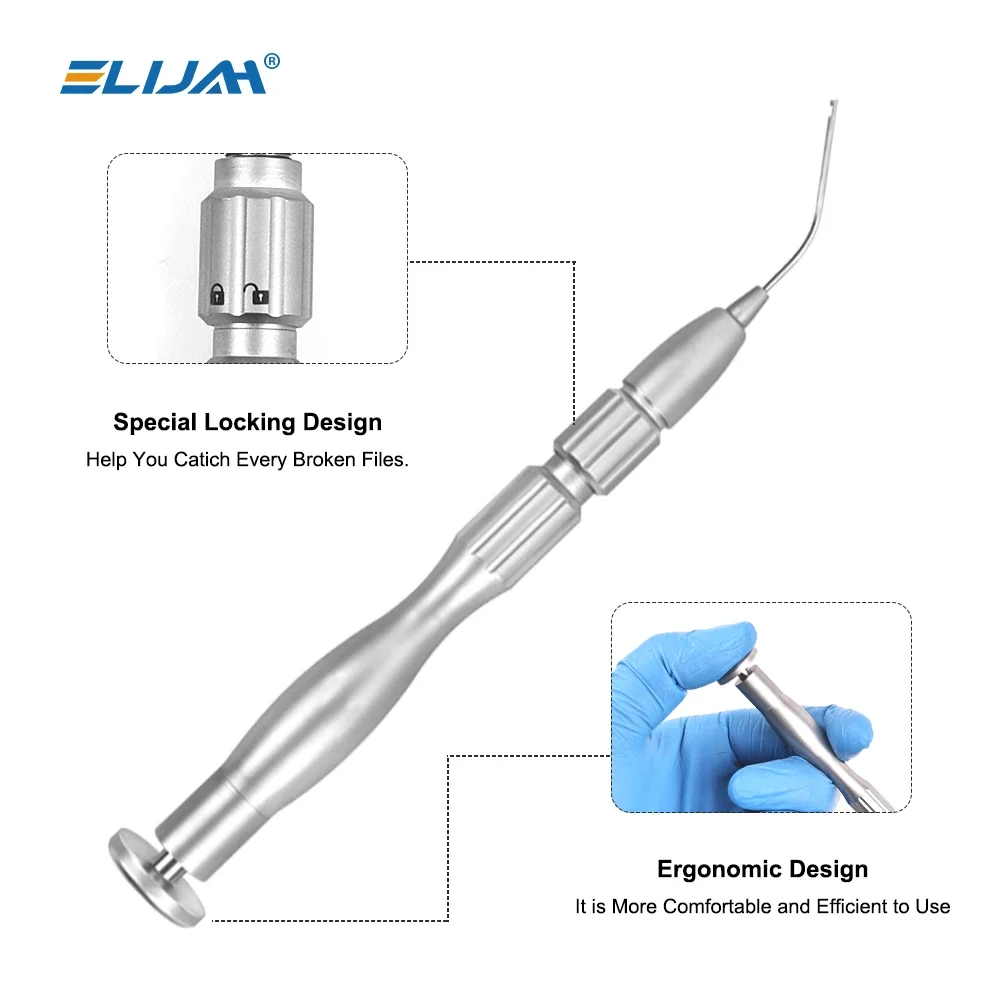 

ELIJAH Dental Root Canal File Removal Kit Endodontic Broken File Removal Instrument Set Endo File Extractor Dental Clinic Tools