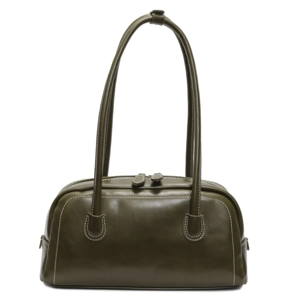 

Vintage Large Capacity Women PU Shoulder Bag PU Leather Korean Ins Style PU Hobo Bag Portable Personality Underarm Bag Students