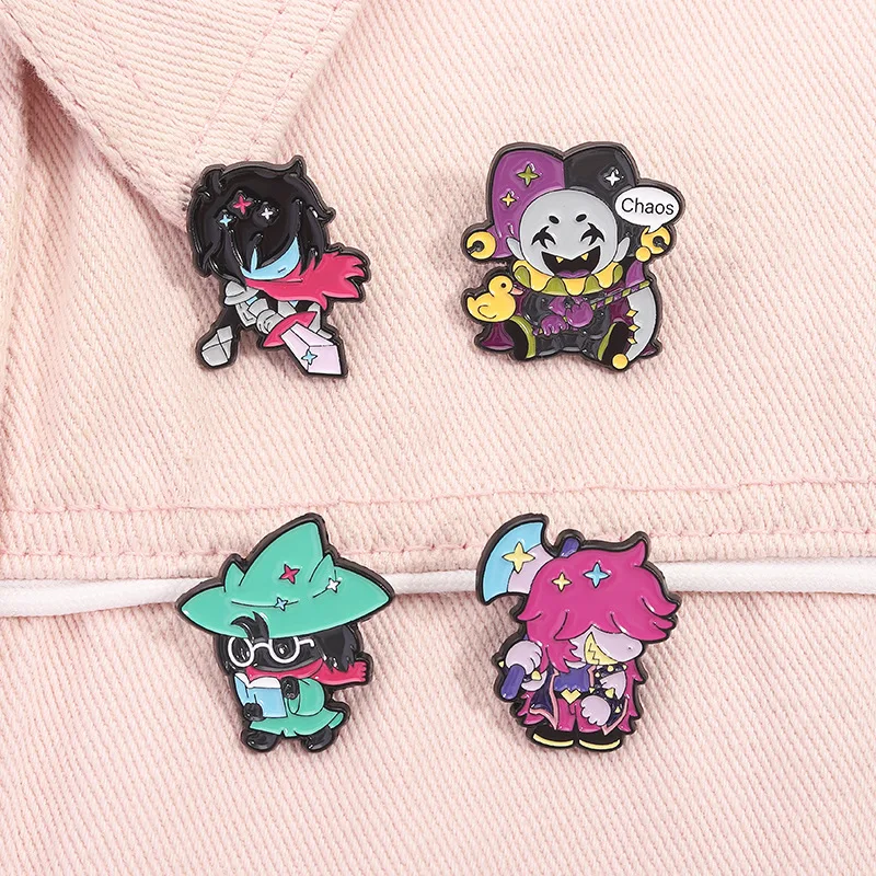 

Deltarune Game Character Pin Susie Kris Badge Necklace Backpack Accessory Fashion Jewelry For Gamers