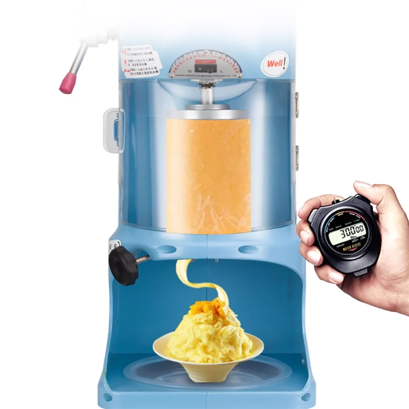 Industrial Snowflake Scraping Cream Makers Ice Smashing Electric Crusher Shaver Machine