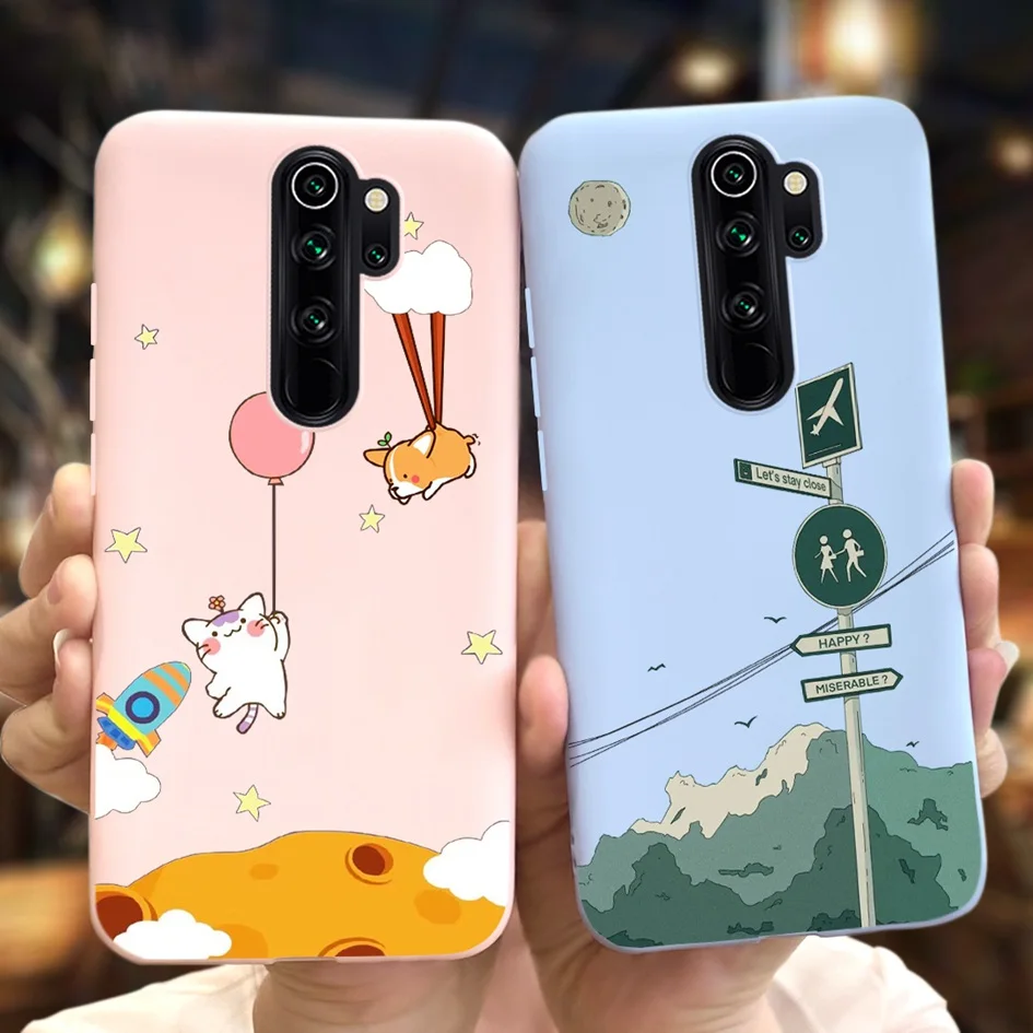 For Xiaomi Redmi Note 8 Pro Case Cute Cat Heart Cartoon Cover Shockproof Silicone Soft Funda For Xiomi Redmi Note8 Pro TPU Coque