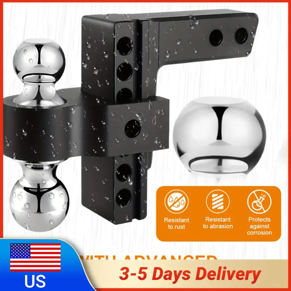 

Регулируемое прицепное устройство с подъемом/опусканием на 6 дюймов, усиленное, с шаровым соединением 2 и 2-5/16 дюйма, из алюминиевого сплава, для грузовиков и прицепов