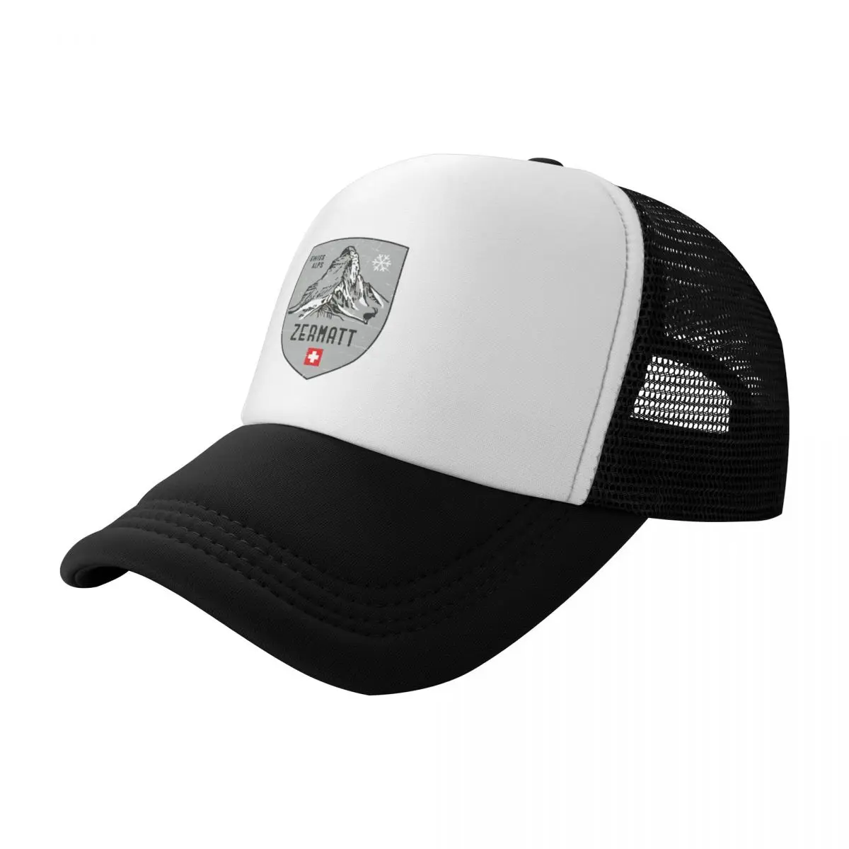 

Zermatt Mountain Switzerland EmblemSticker Baseball Cap Icon Wild Ball Hat luxury caps Vintage Men's Hats Women's
