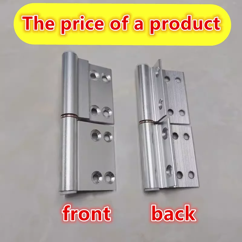 Toilet door hinges aluminum alloy door bathroom door hinges folding complete stainless steel hinge accessories loose-leaf