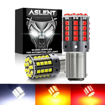 2x1157 BAY15D P21/5W 1156 BA15S P21W BAU15S PY21W LED Canbus 3030 44SMD 7440 7443 W21W T20 bombilla de luz de freno inverso de señal de giro