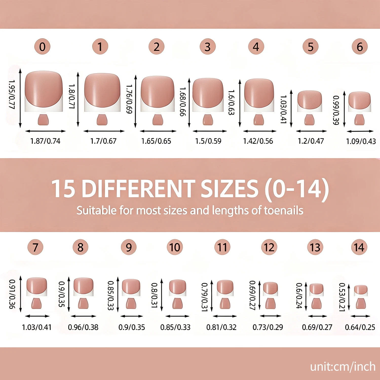 150Pcs Nude Coffee French Tips Fake Toe Nails Short Square Press On Toenails for Daily Office Wearable Full Cover False Toenail view 5