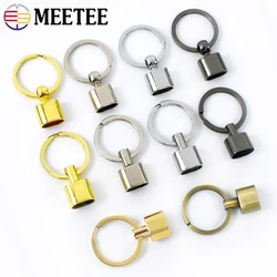 2/4/10/20Pcs Meetee fibbie chiave in metallo O Ring portachiavi gancio tessitura collegare chiusura coda Clip borse cucito accessori Hardware fai da te