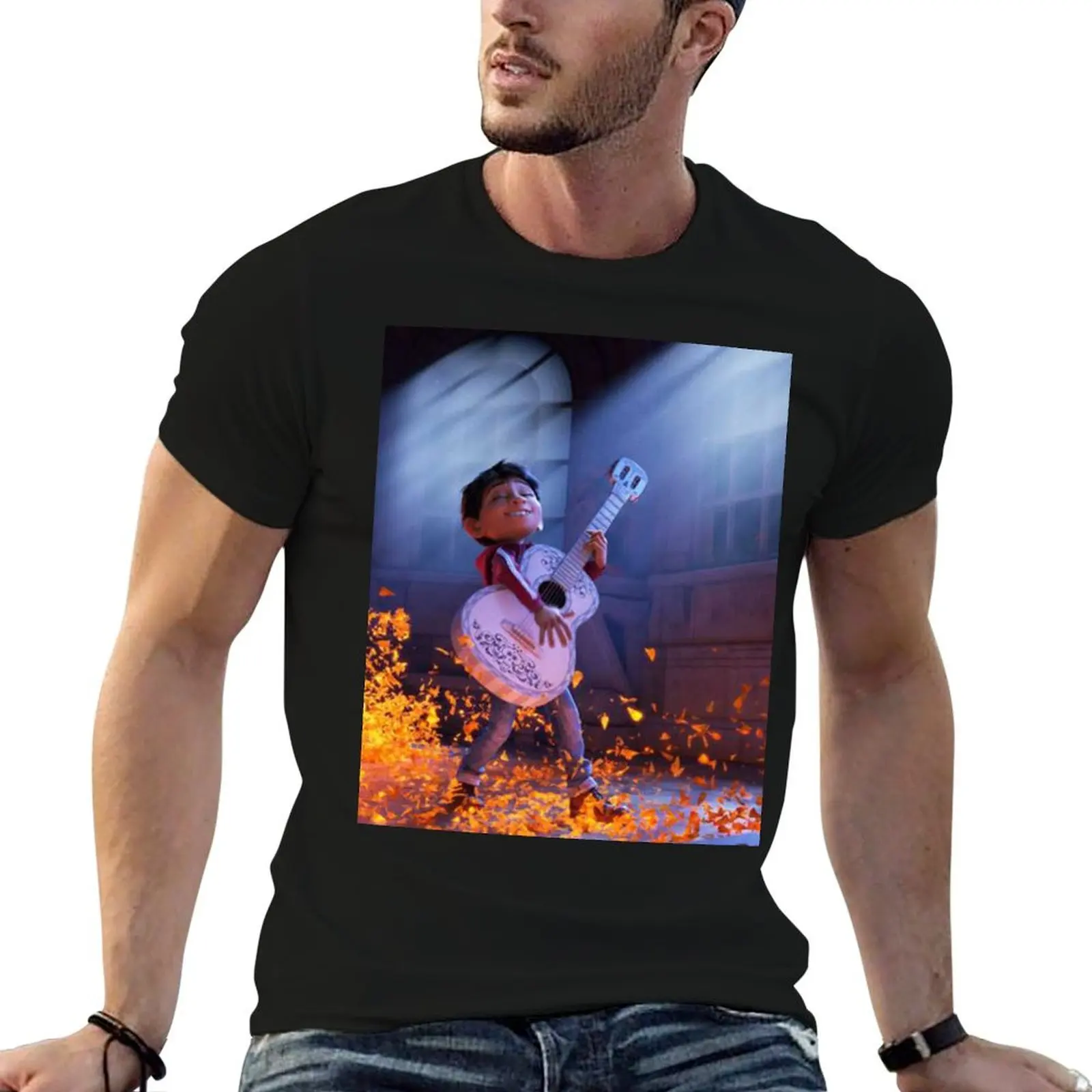 Coco movie T-Shirt blue archive sports fans shirts men graphic