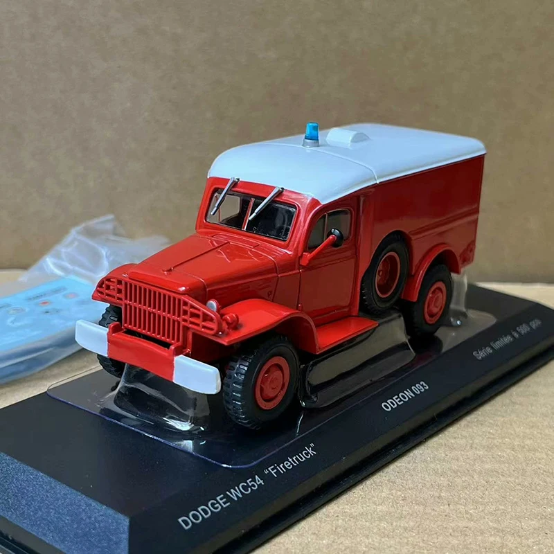 Diecast 1:43 Scale WC54 FIRE TRUCK Simulation Alloy Car Model Toys Vehicle Collectible Souvenir