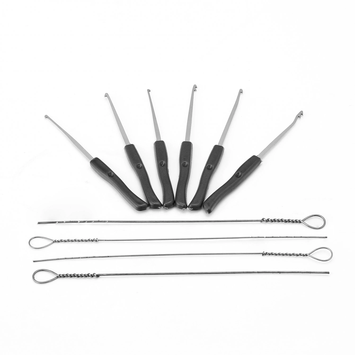 Edelstahl-Schlossöffner-Set, DIY-Handwerkzeuge, Schlosserbedarf, Schlüsselabzieher für gebrochene Schlüssel, Hakenentferner, Schlüsselabzieher