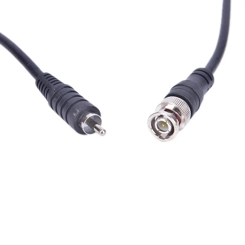 Adaptor Video konektor kabel koaksial Jack Male ke RCA, 1M/3ft BNC Male ke sistem Kamera CCTV, aksesori kamera