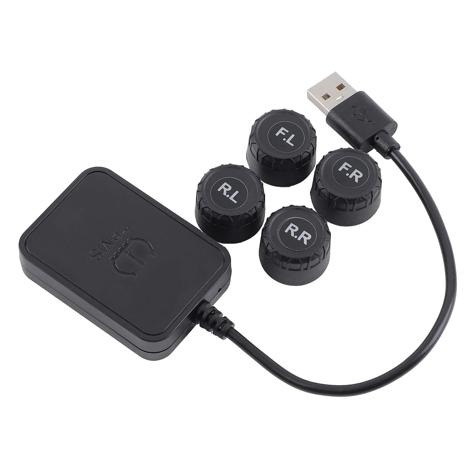 

USB Android TPMS Система сигнализации контроля давления в шинах Замена положения шины Свободно Беспроводные внешние датчики