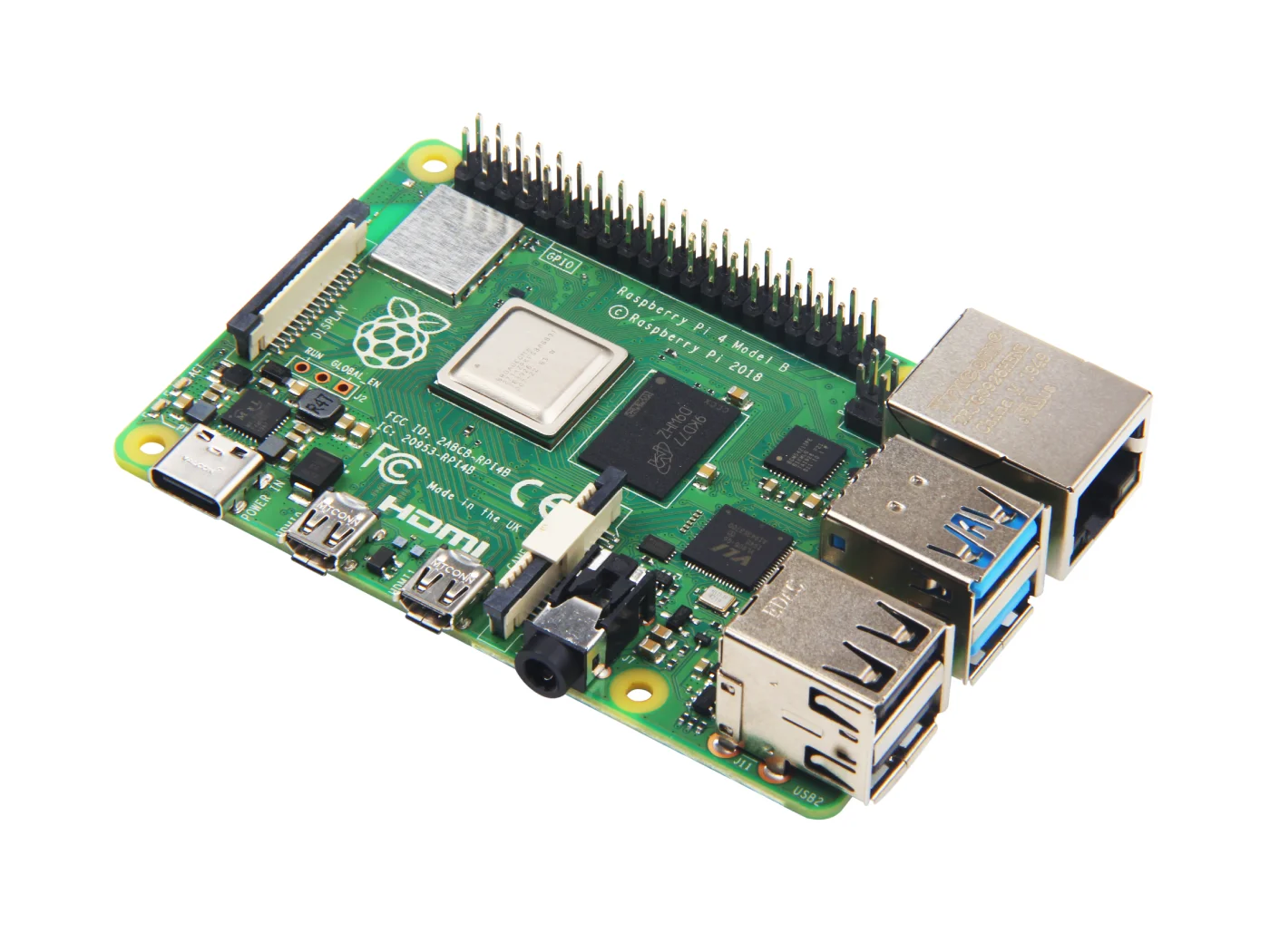 Компьютер Raspberry Pi 4 8 ГБ, 4 ГБ, модель B, 1 ГБ/2 ГБ, четырехъядерный процессор Cortex-A72, BCM2711, 2,4 ГГц и 5,0 ГГц IEEE 802.11b/g/n/ac, беспроводной