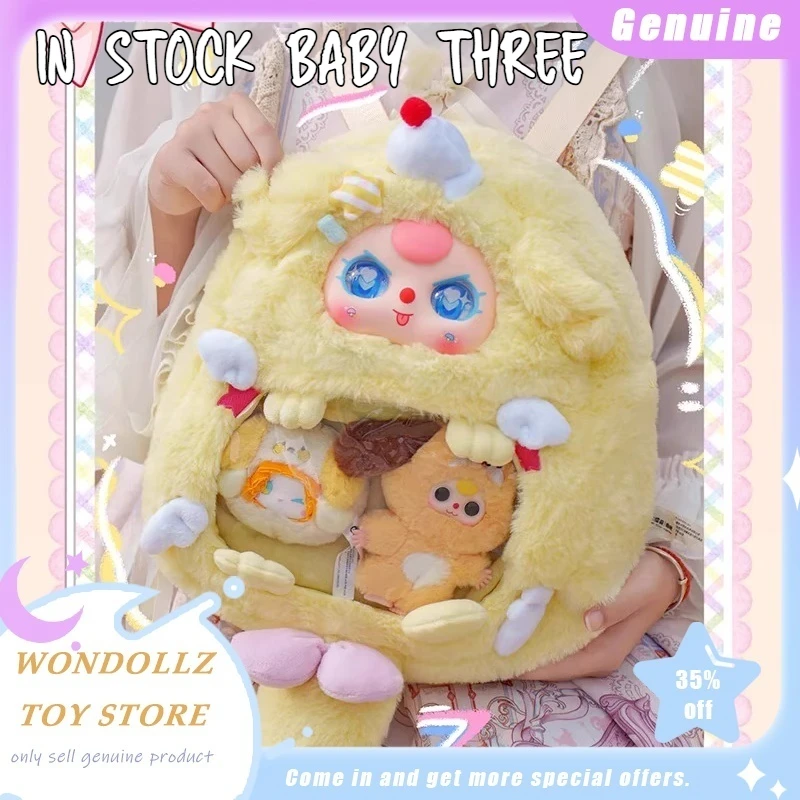 

Genuine Baby Three 600% Ita Bag Series Blind Box Kawaii Vinyl Plush Doll Portable Backpack Decoration Trendy Toy Girls Kids Gift