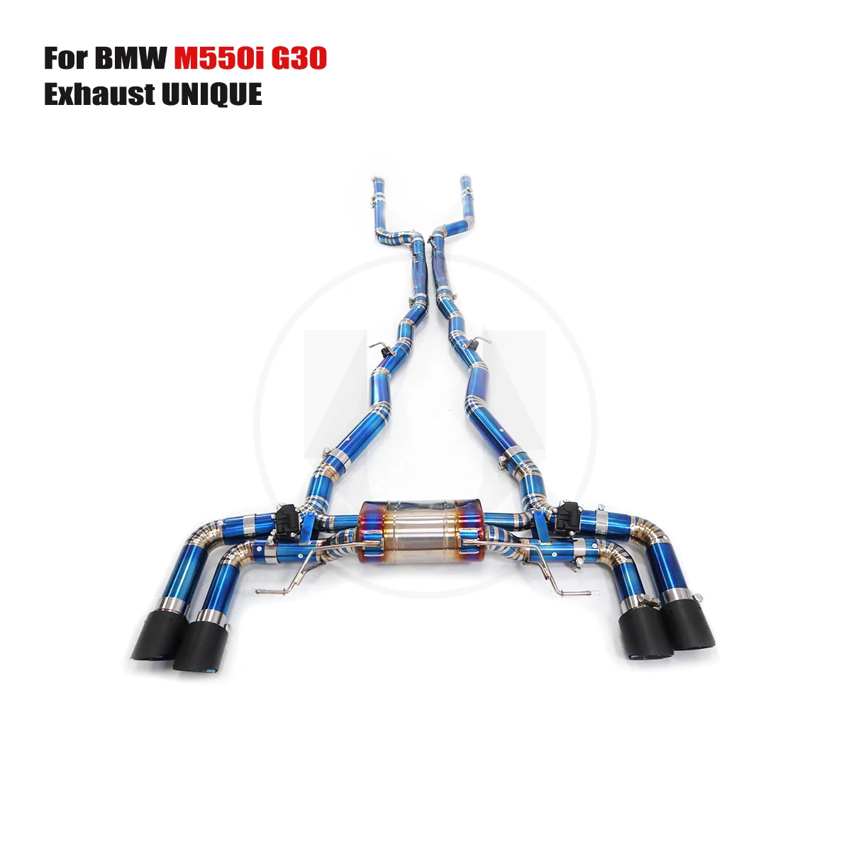

UNIQUE for Bmw G30 m550i 4.4T high performance titanium valve exhaust system with titanium alloy exhaust muffler