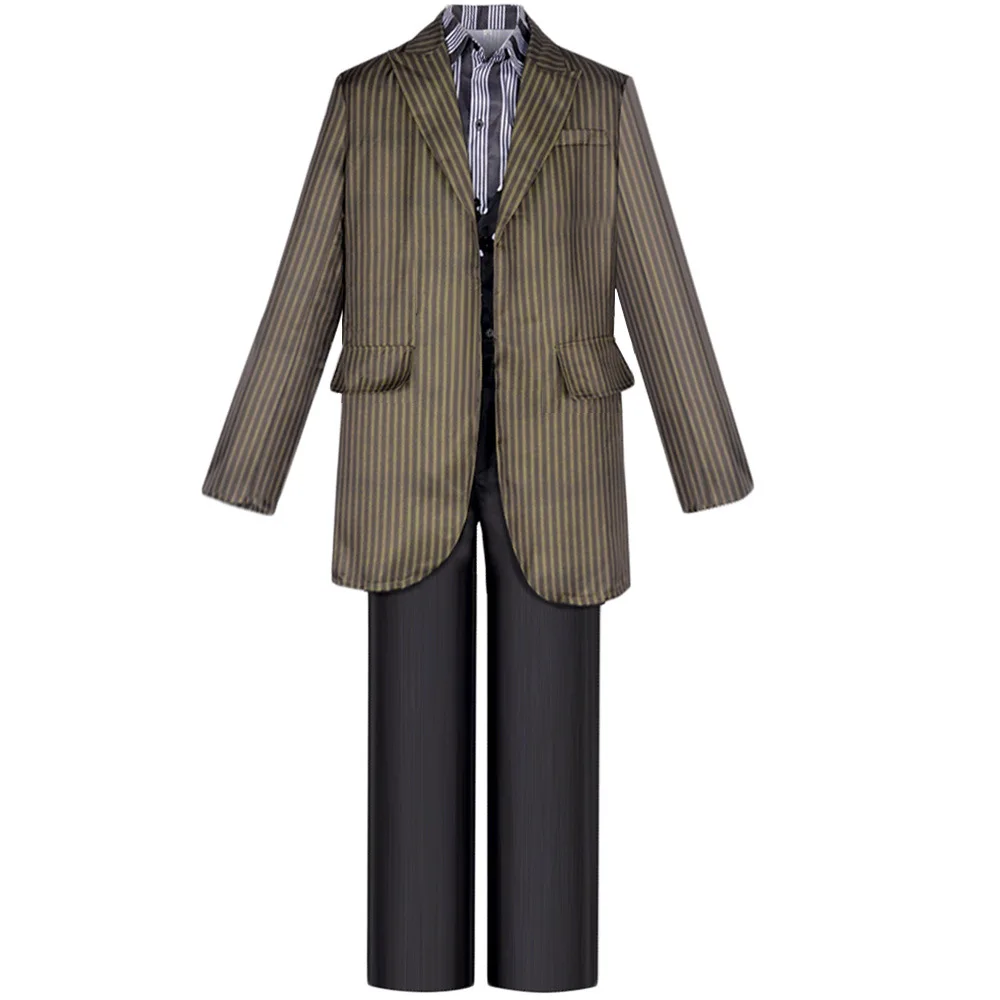 

Godfather Sirius Cosplay Black Costume Mens Suit Wizard Dress Padfoot Magic Role Play Halloween Carnival Dress Up Party Clothes