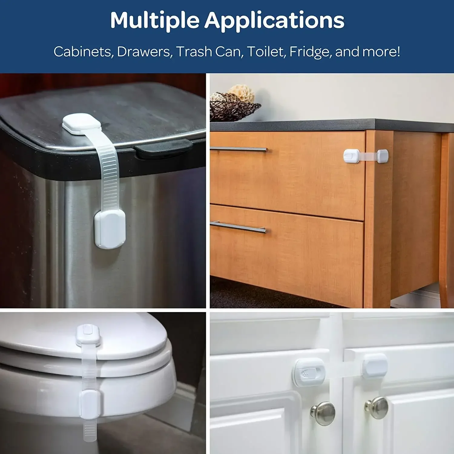 キャビネット/引き出し/ドア用の多機能安全ロック - 引き出しロック ベビーチャイルド安全ロック ウィンドウロック 子供