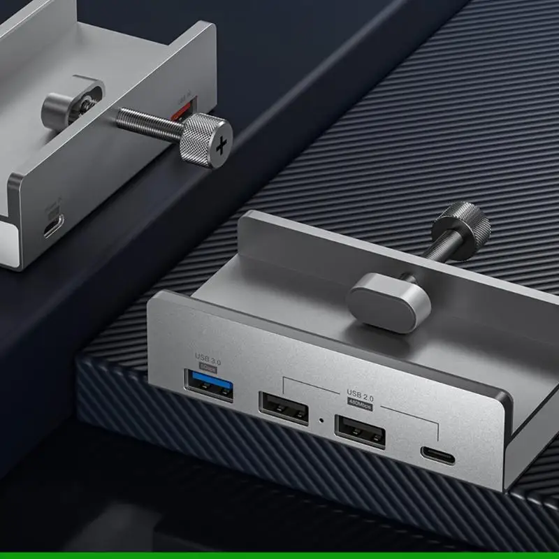 U55C USB Type C Hub With 3 USB Port and a Type C Fastener Features 10Gbps Speed For Laptops And Desktops Adapter
