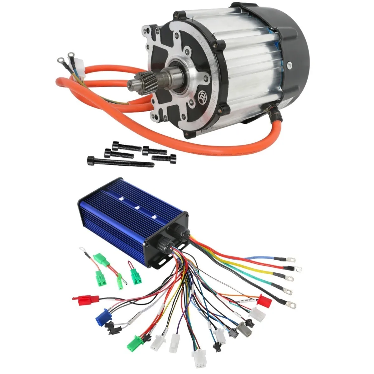 

1500W 72V Brushless Differential Motor + 36V 48V 72V 500W 1000W Controller for Go Kart ATV Buggy