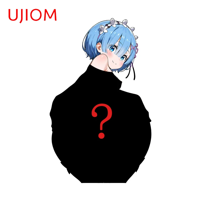 UJIOM Nurse Standing Posture Picture Wall Sticker Big Chest Artistic Tendy Enchanting Chic Sunscreen Decal Smooth Surface