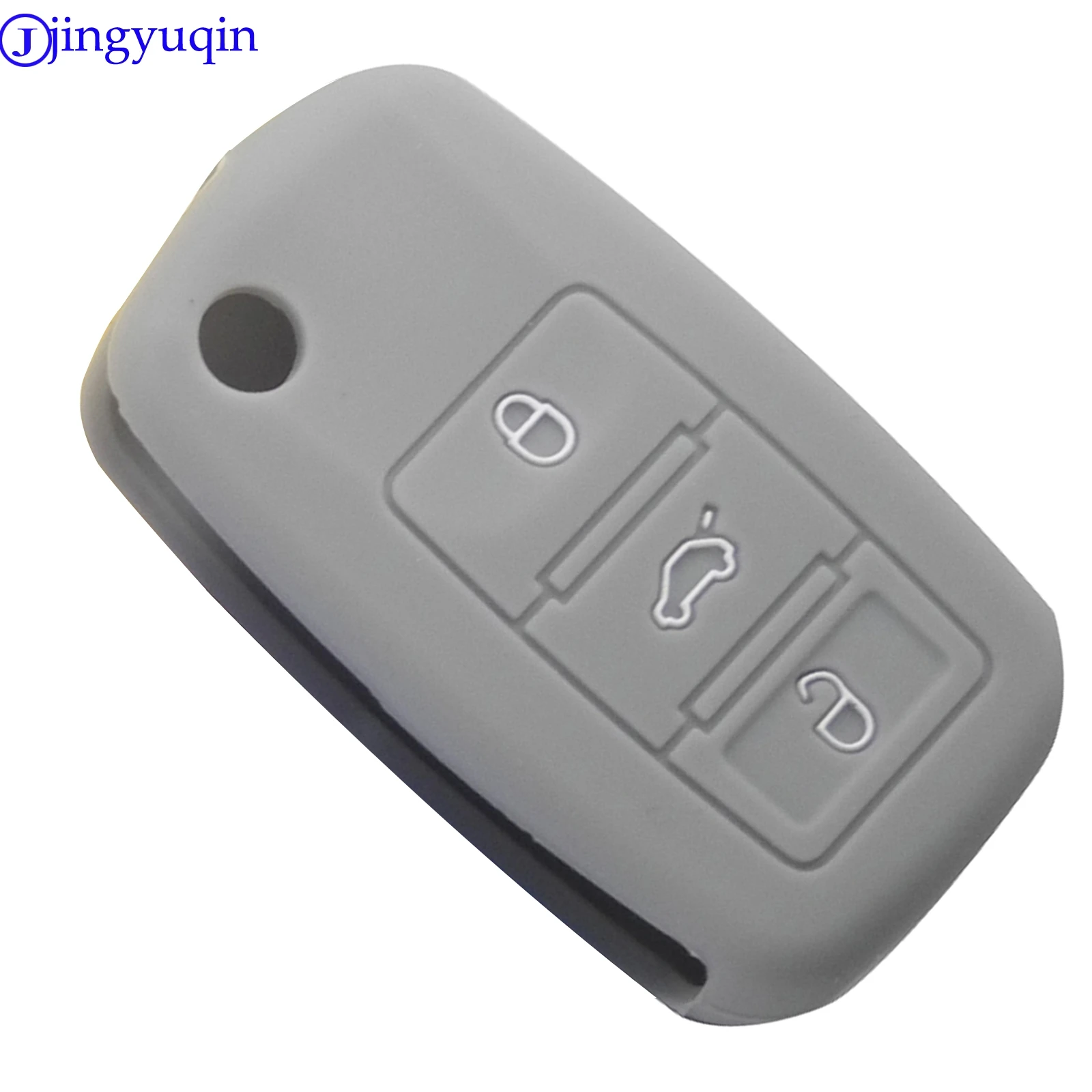 jingyuqin 3B Silicone Car Key Cover Case For VW Golf Bora Jetta POLO Passat Skoda Superb Octavia Fabia SEAT Ibiza Leon Procted