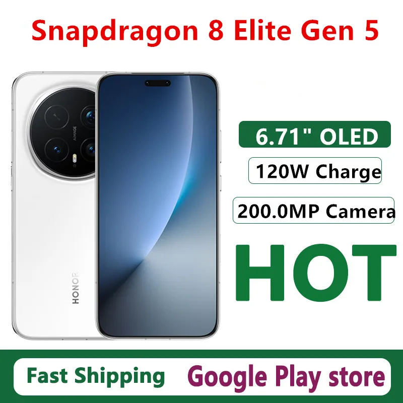 هاتف محمول Honor Magic 8 Pro الأصلي بقدرة 120 وات وشحن 7200 مللي أمبير في الساعة 6.71 بوصة OLED Snapdragon 8 Elite Gen 5 IP69 كاميرا مقاومة للماء 200.0 ميجابكسل #1