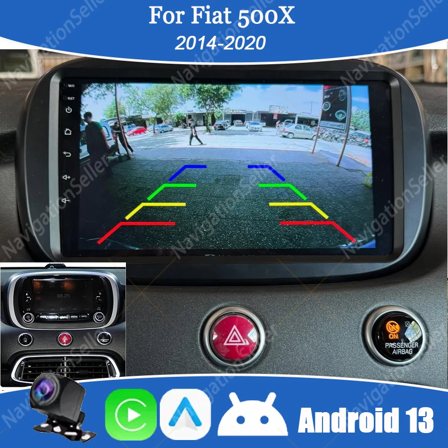 

Autoradio Carplay Per Fiat 500X 2014-2020 Android Car Radio Multimedia Video Player GPS Stereo Touch Screen Youtube Tiktok Wifi