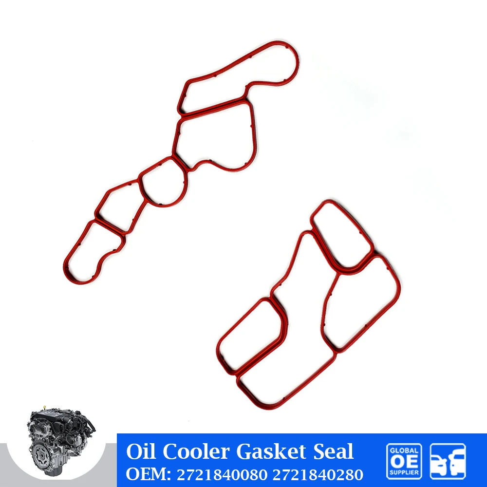 

Engine Oil Cooler Gasket Seals For Mercedes-Benz W203 W204 CL203 W211 X204 W164 W221 M272 Car Accessories 2721840080 2721840280