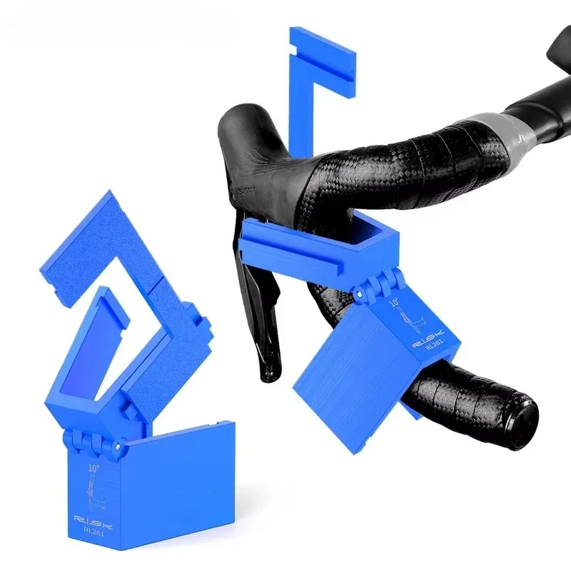 Road Bike Shift Lever Angle Gauge - Handlebar Bend Measurement Tool with Integrated Protractor, Precision Adjustment Instrument​