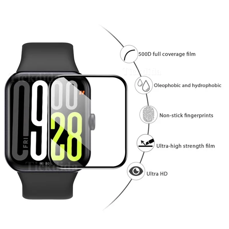 Weiche Folie für Redmi Watch 5 4, vollständige Abdeckfolie, Displayschutzfolie für Redmi Watch 5 4, kein gehärtetes Glas