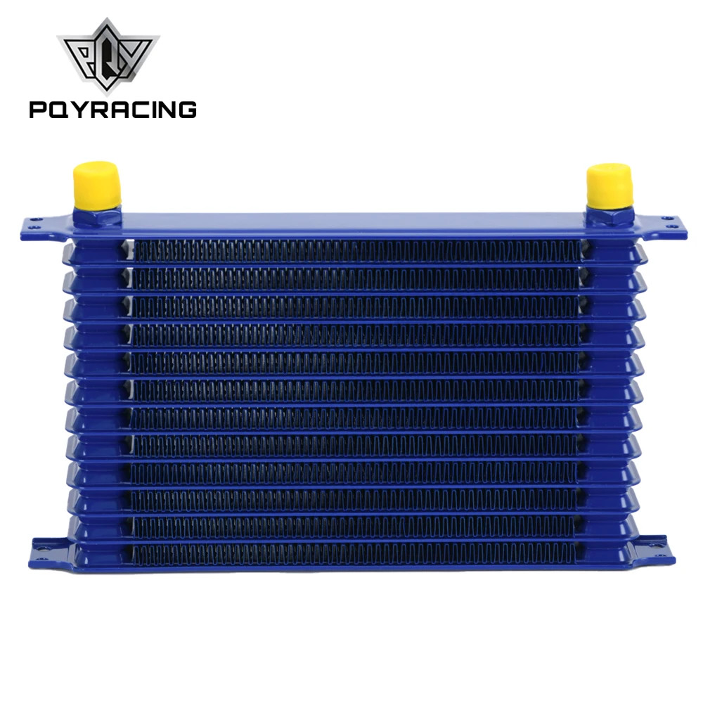 Universal 13 Row Oil Cooler 10AN 10 AN Universal Engine Transmission Oil Cooler Kit Trust type Blue PQY5113B