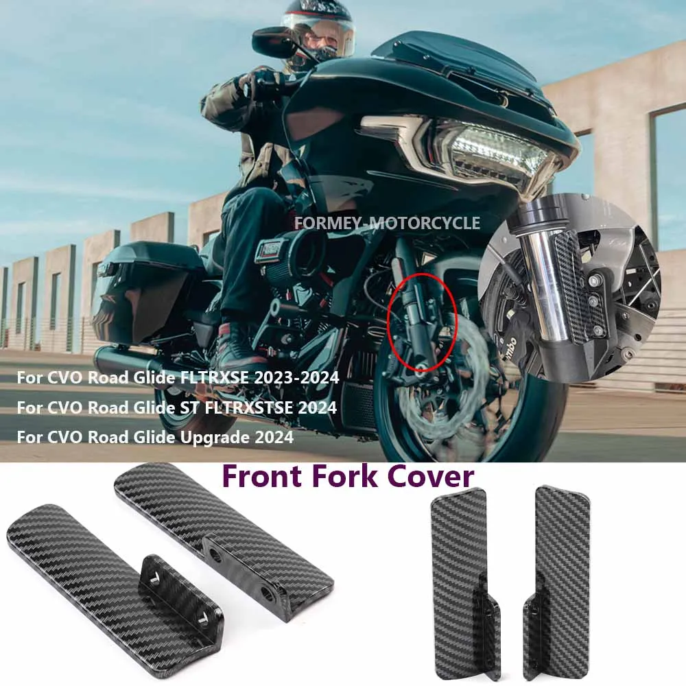 

For Harley CVO Road Glide FLTRXSE 2023-2024 NEW Motorcycle Accessories Front Fork Guard Lower Dust Protection Cover Kits