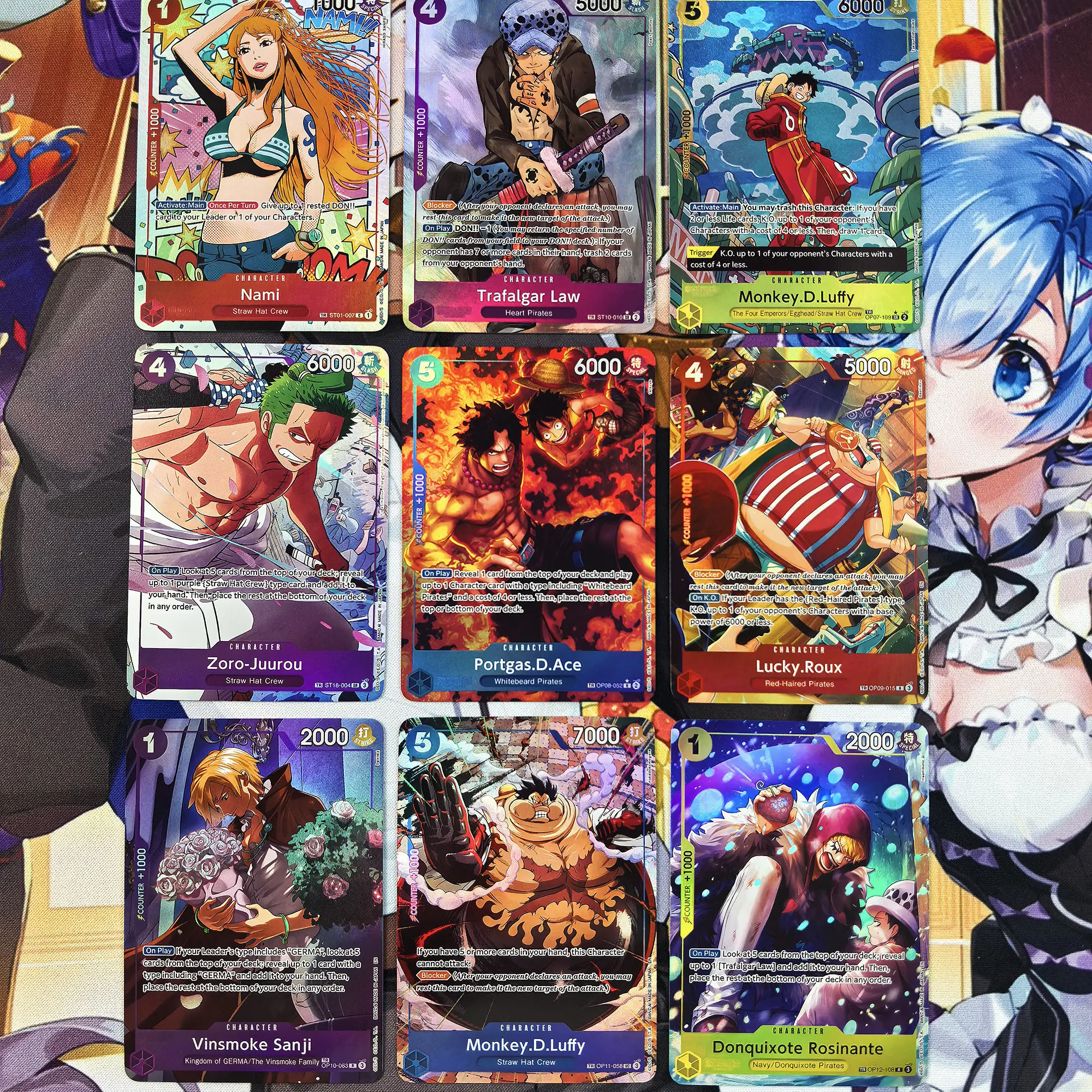 diy-セルフコントロールセット-ワンピース-opcg-ナミ-eb02-モンキー・d・ルフィ-サイン入りトレーディングカード-アニメ漫画ギフト