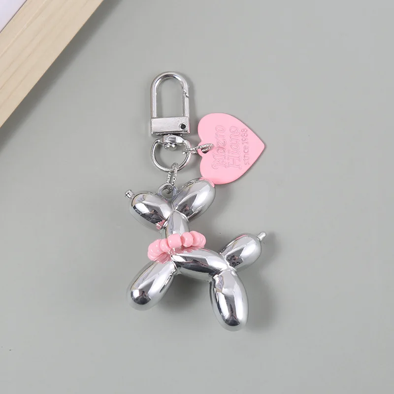 1pc Bling Kawaii Cartoon Animal Couple Keychains Key Ring For Women Men New Colorful Cute Pet Bag Car Holder Airpods Box Jewelry