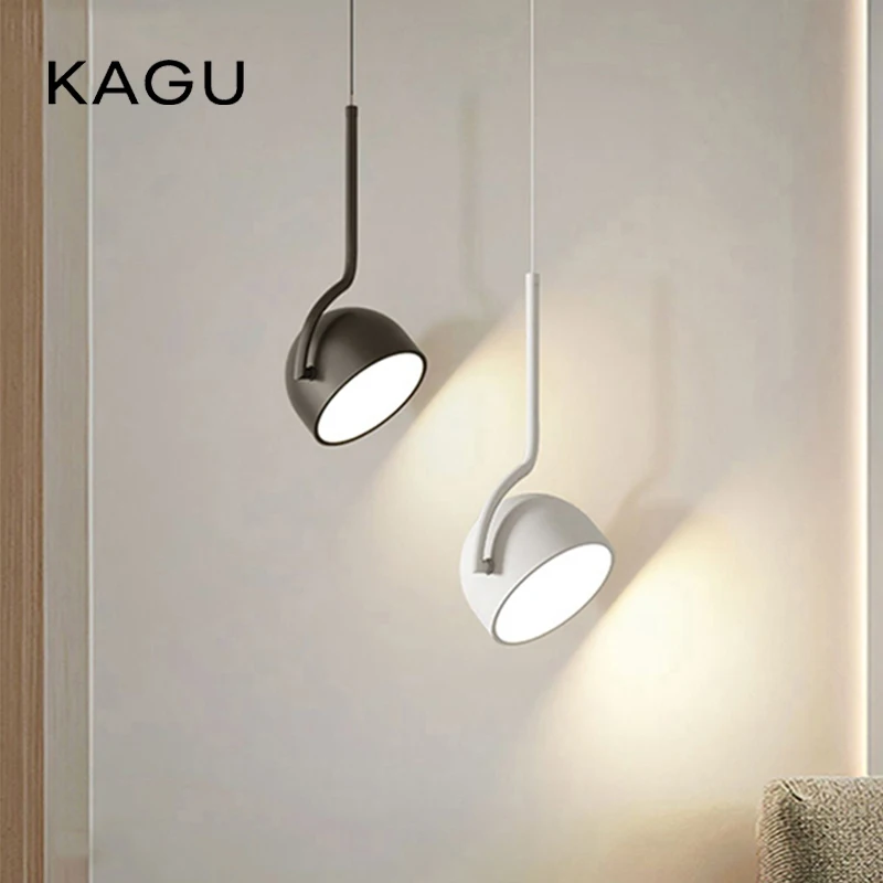 

Dimming Simple Black White New LED Modern Pendant Lights Living Study Dining Room Bedroom Bedside Bar Loft Lamps Indoor Lighting