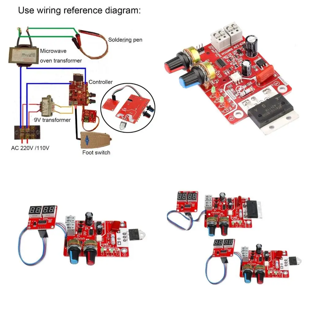 

DIY 40/100A NY-D01 Плата управления точечной сваркой STM8 Промышленный микроконтроллер Центрированная панель управления сварщика
