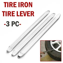 3PCS 11.81In Galvanized Type Auto Motorbike Tyre Spoon Car and Motorcycle Tire Lever 30cm Long Galvanized Tyre Spoon Supplies