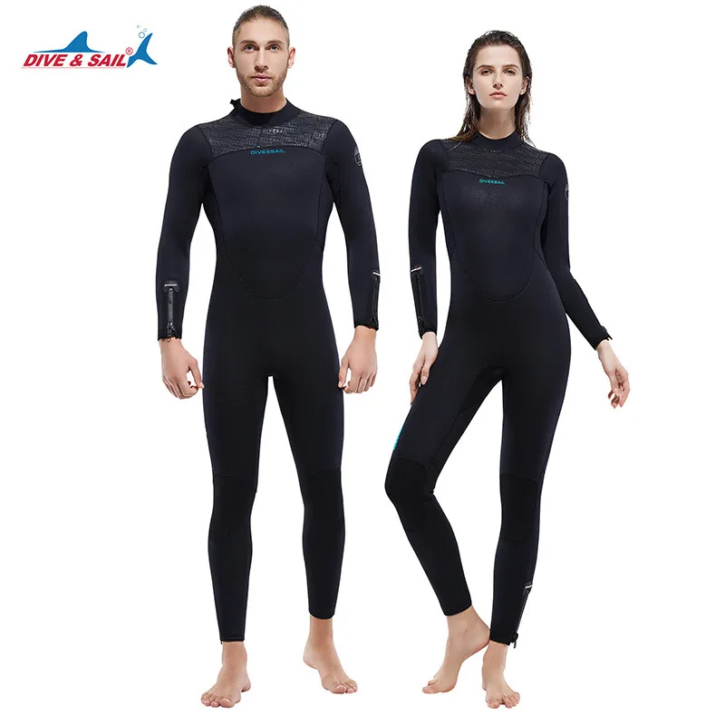 Women Men 5mm Neoprene Wetsuits Full Body Scuba Diving Suit Snorkeling Surfing Swimming Long Sleeve Keep Warm Water Wetsuits