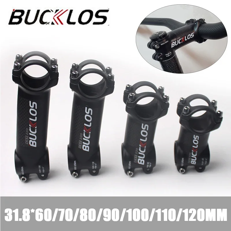 

BUCKLOS 6/17 Bicycle Handlebar Stem 31.8mm Ultralight MTB Power 60-120mm Aluminum Alloy Road Bike Table Cycling Accessories