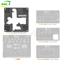 Amaoe Repair BGA Reball Kit Middle Layer for iPhone 15 15Plus 15Pro Max Frame Reballing Stencil Fixing Board Kit Universal Base