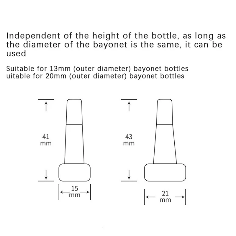 10Pcs/lots Mini Refillable Bottles Sample Empty Bottle With Cap, Trumpet Head Transparent Powder Filling Bottle Skin Care Tools
