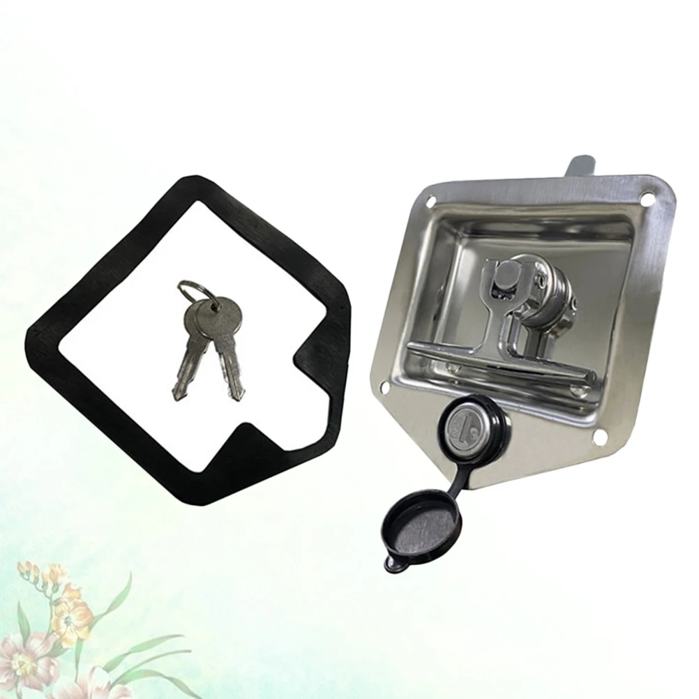 

Rv Stainless Steel T-Handle Foldable Anti- For Trailer Truck Box Heavy Duty Paddle Hook Accessories